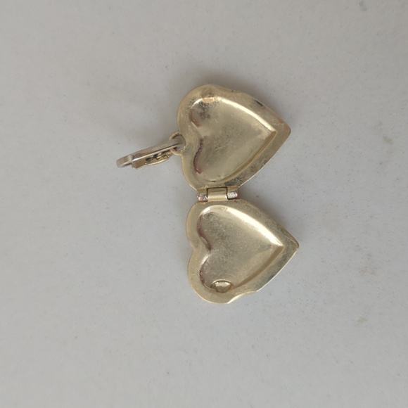 Clare V. X EVERY MOTHER COUNTS Heart Locket Charm Vintage Gold - Picture 6 of 8